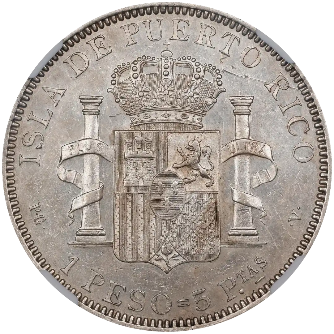 1 Peso of Puerto Rico (1895): History, Mintage and Value